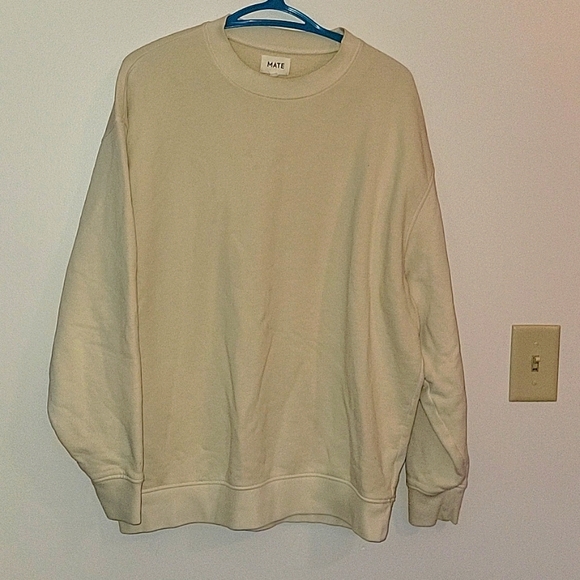 Mate the Label Crew Neck Pullover XS / S Oversize in Bone - Picture 3 of 7
